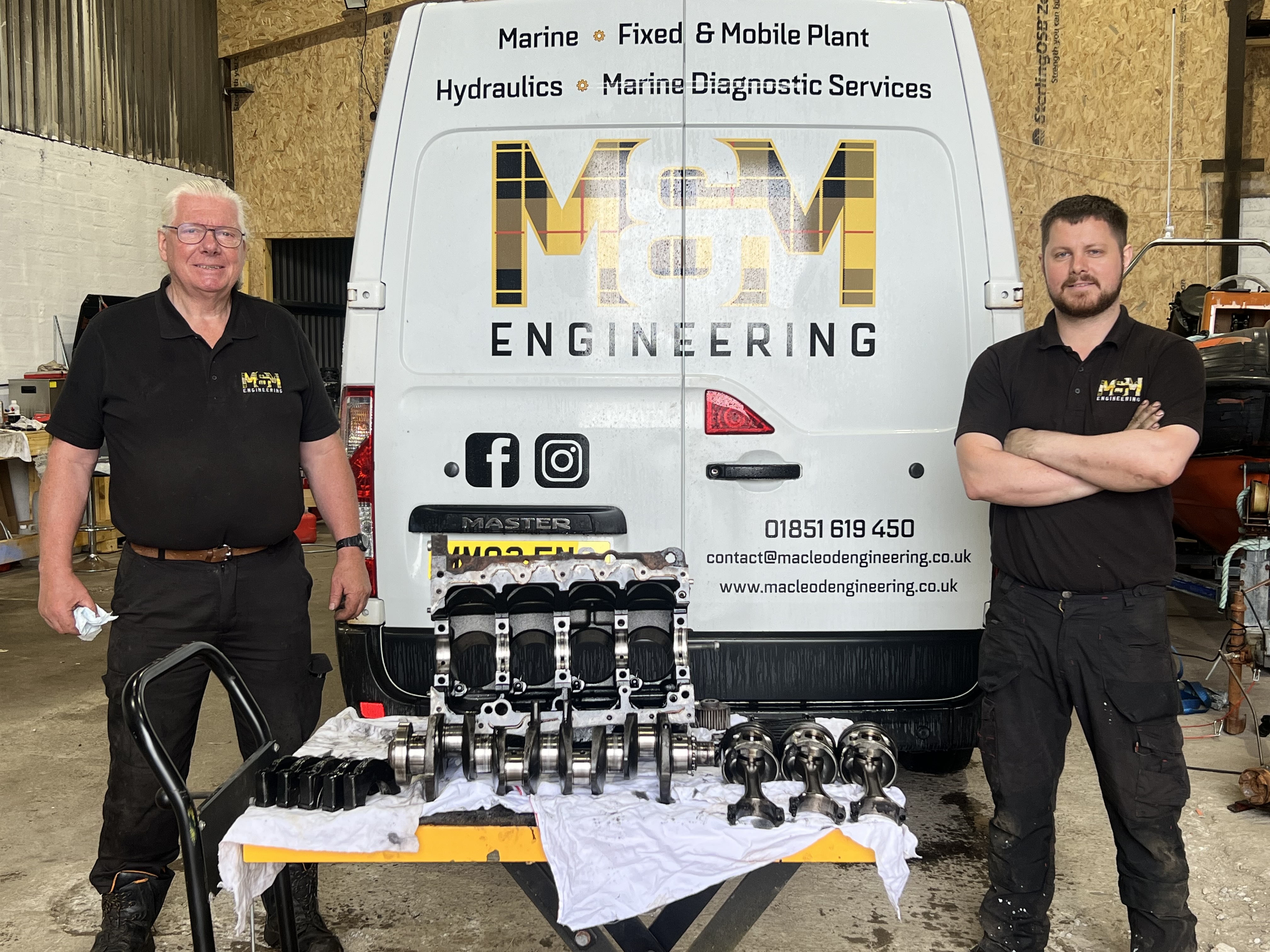 Photograph of Ian and Craig Macleod from Macleod & Macleod Engineering