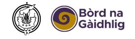 Cnes Bord na Gaidhlig logo